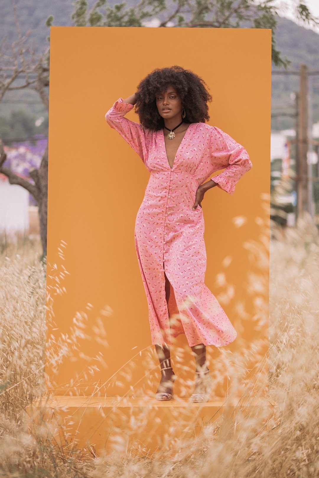 MABEL Cotton Dress - Pink – OOTO CLOTHING